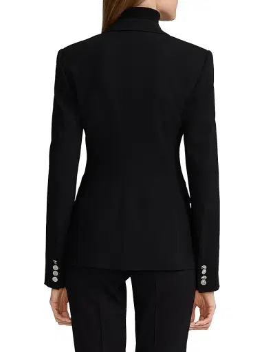 Ralph Lauren Collection Women's Iconic Style Parker Wool Jacket - Black | Thumbnail 5