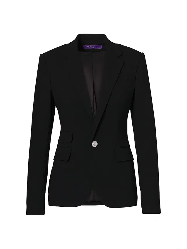 Women's Iconic Style Parker Wool Jacket - Black