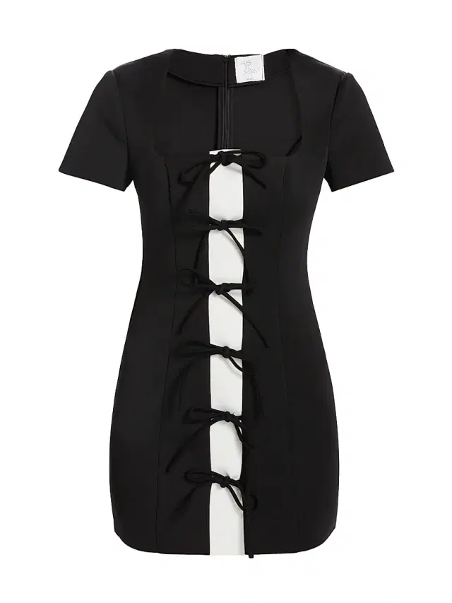 As It May Women's Koresma Colorblocked Bowtie Minidress