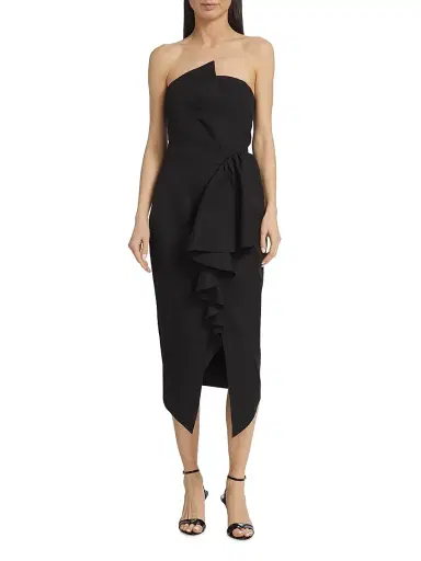 Elliatt Women's Reception Ruffled Cocktail Dress - Black | Thumbnail 3
