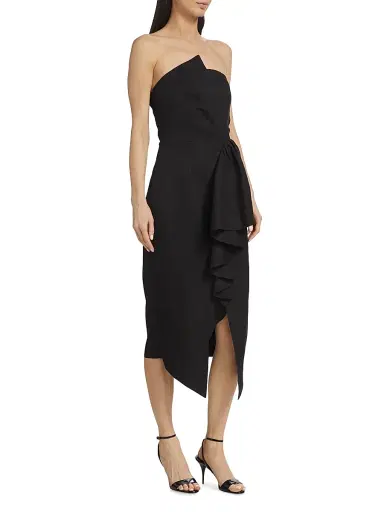 Elliatt Women's Reception Ruffled Cocktail Dress - Black | Thumbnail 4