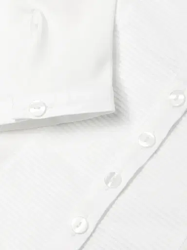 Anne Fontaine Women's Clodie Pleated Jersey Blouse - White | Thumbnail 6