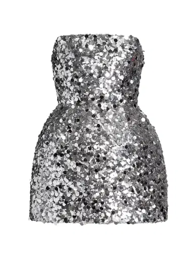 Bronx and Banco Women's Maraya Sequined Minidress - Silver | Thumbnail 1 Bronx and Banco Women's Maraya Sequined Minidress - Silver | Thumbnail 1