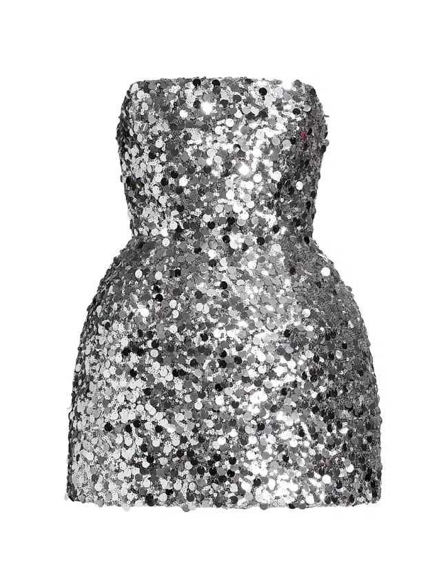 Bronx Banco Women's Maraya Sequined Minidress - Silver