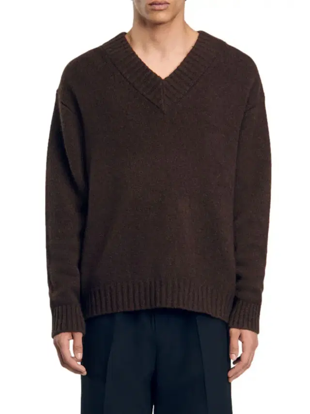 Men's Chunky Knit Jumper - Brown