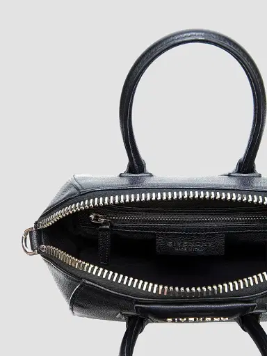 Givenchy Women's Mini Antigona Bag in Grained Leather - Black | Thumbnail 4 Givenchy Women's Mini Antigona Bag in Grained Leather - Black | Thumbnail 4