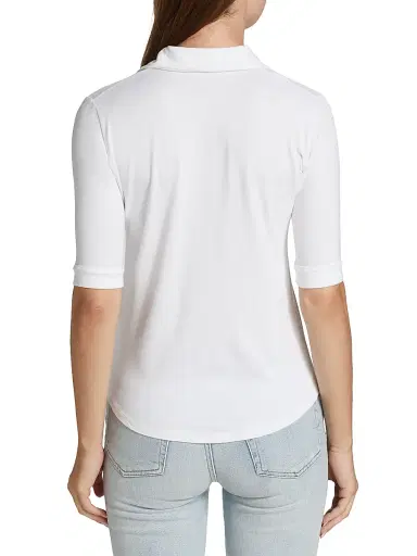 Majestic Filatures Women's Soft Touch Elbow-Sleeve Pocket Shirt - Blanc | Thumbnail 5 Majestic Filatures Women's Soft Touch Elbow-Sleeve Pocket Shirt - Blanc | Thumbnail 5