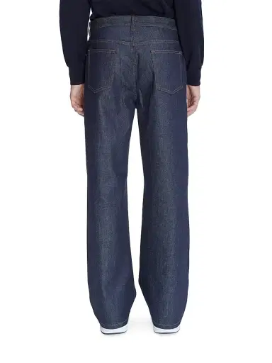 A.P.C. Men's Aaron Stretch-Cotton Denim Relaxed-Fit Jeans - Indigo - Size 36 | Thumbnail 5