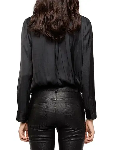 Zadig & Voltaire Women's Tink Draped Satin Blouse | Thumbnail 4 Zadig & Voltaire Women's Tink Draped Satin Blouse | Thumbnail 4