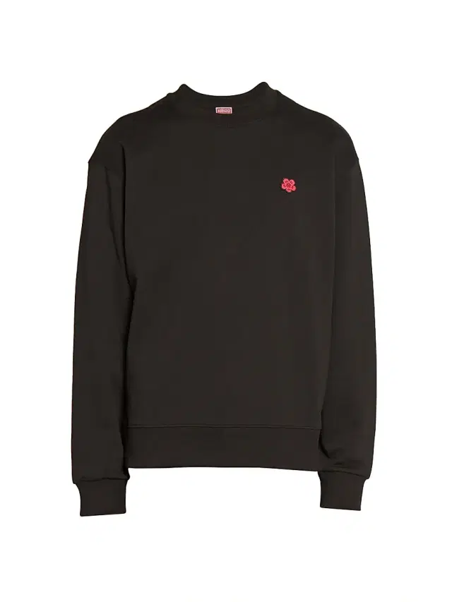 Men's Boke Flower Cotton Sweatshirt - Black