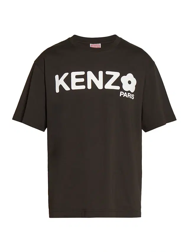 Men's Boke 2.0 Logo Cotton Oversized T-Shirt - Black