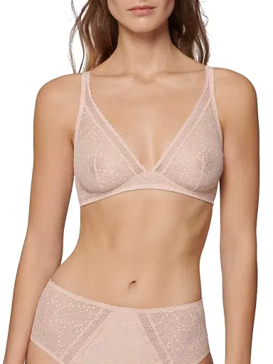 Simone Pérèle Women's Comete Lace Wireless Bralette - Pink Sand - Size 36E | Thumbnail 2