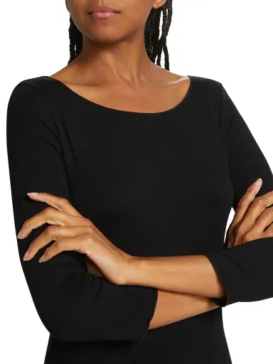 Majestic Filatures Women's Merrow Soft Touch Boatneck Top - Noir | Thumbnail 6 Majestic Filatures Women's Merrow Soft Touch Boatneck Top - Noir | Thumbnail 6