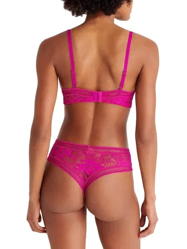 Eres Women's Royal Lace Wireless Triangle Bralette - Rose Petale - Size 40C | Thumbnail 4