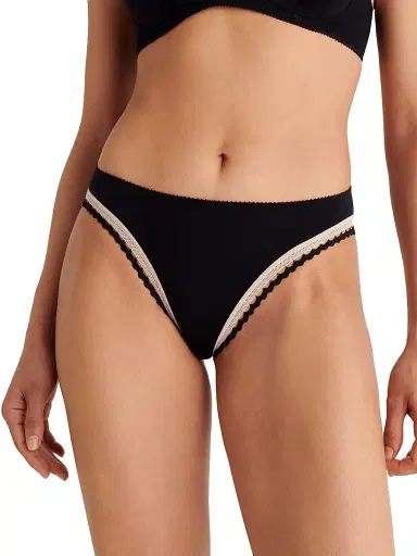 ERES Women's Flash Jersey Bikini Briefs - Noir Rose Petale | Thumbnail 5 ERES Women's Flash Jersey Bikini Briefs - Noir Rose Petale | Thumbnail 5
