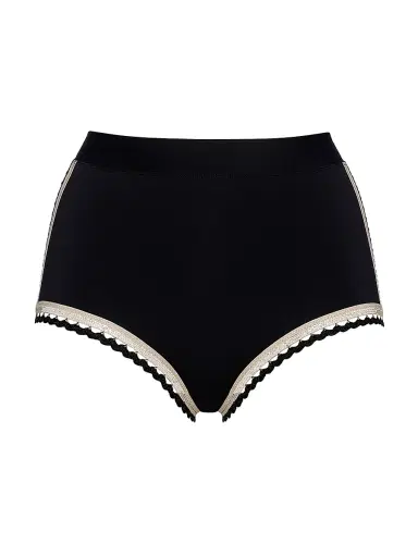 Eres Women's Tempo Jersey High-Waisted Briefs - Noir Rose Petale - Size 6 | Thumbnail 1 Eres Women's Tempo Jersey High-Waisted Briefs - Noir Rose Petale - Size 6 | Thumbnail 1