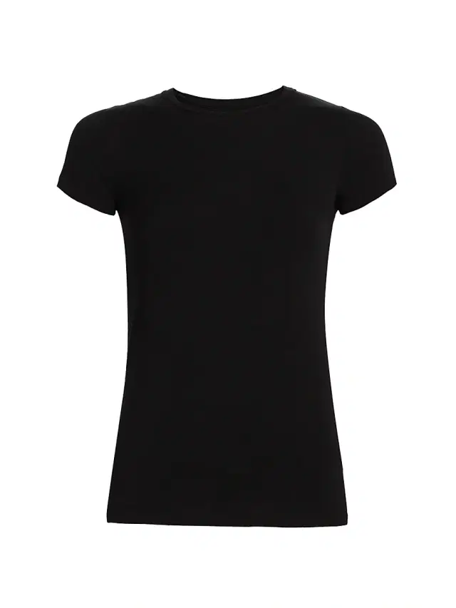 Majestic Filatures Women's Soft Touch Crewneck T-Shirt - Noir