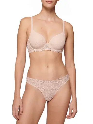 Simone Pérèle Women's Comete 3D Plunge Underwire Bra - Pink Sand | Thumbnail 4