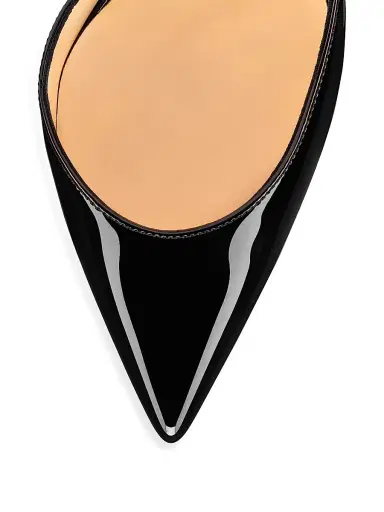 Christian Louboutin Women's Iriza 100MM Patent Leather Pumps - Beige | Thumbnail 11