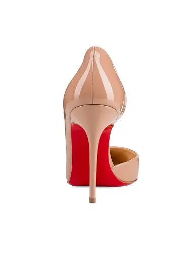 Christian Louboutin Women's Iriza 100MM Patent Leather Pumps - Beige | Thumbnail 4