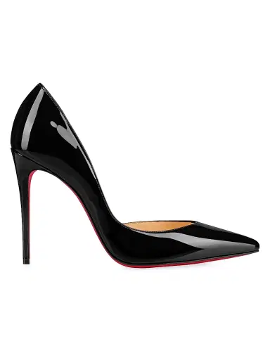 Christian Louboutin Women's Iriza 100MM Patent Leather Pumps - Beige | Thumbnail 7
