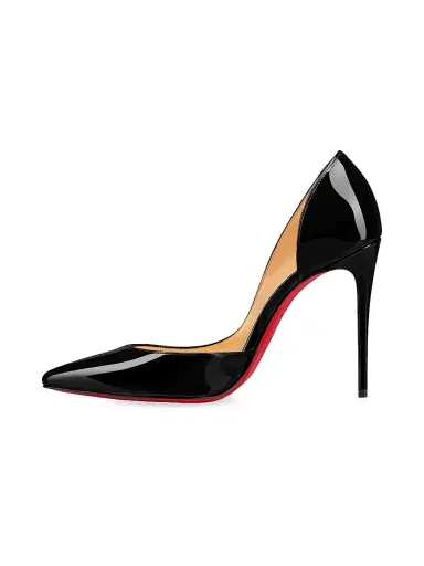 Christian Louboutin Women's Iriza 100MM Patent Leather Pumps - Beige | Thumbnail 9