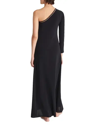 Eres Women's Play One-Shoulder Maxi Dress - Noir - Size Large | Thumbnail 3