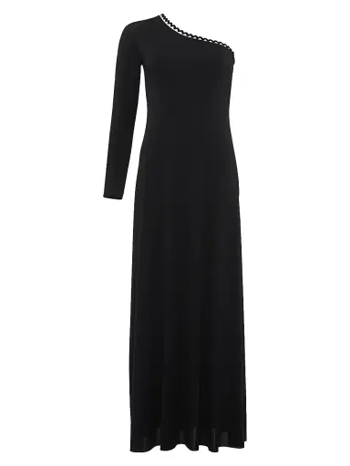 Eres Women's Play One-Shoulder Maxi Dress - Noir - Size Large | Thumbnail 1