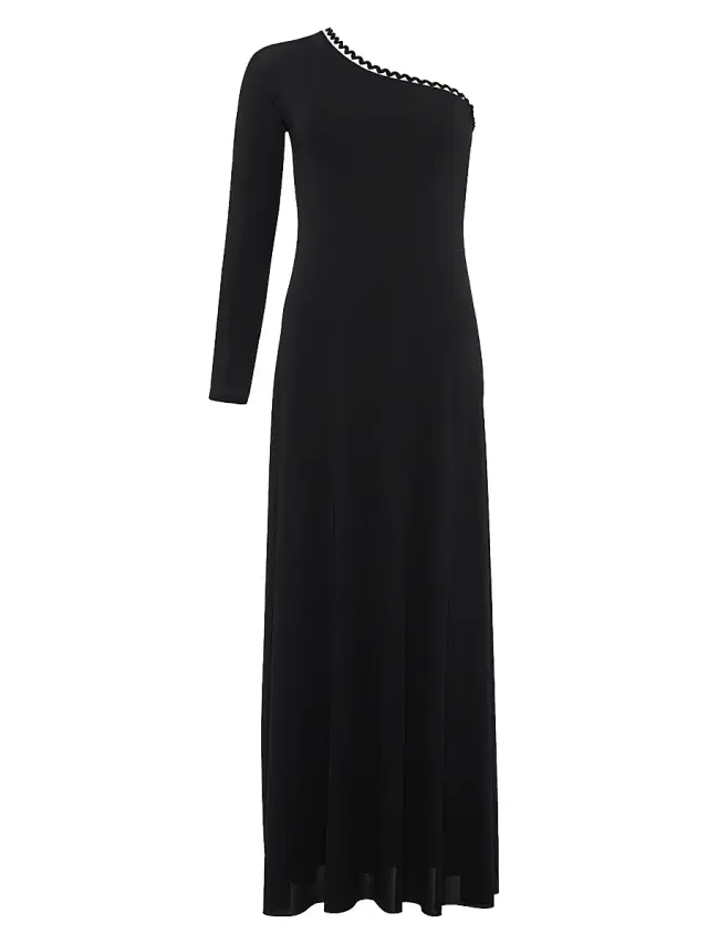 Women's Play One-Shoulder Maxi Dress - Noir