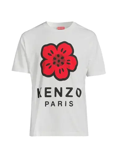KENZO Men's Boke Flower T-Shirt - Off White - Size Small | Thumbnail 1