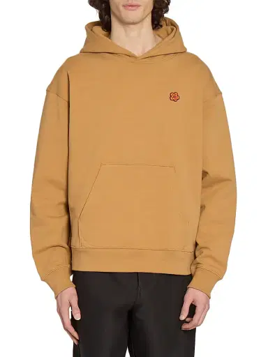 KENZO Men's Boke Stretch-Cotton Oversized Hoodie - Dark Camel - Size Medium | Thumbnail 3 KENZO Men's Boke Stretch-Cotton Oversized Hoodie - Dark Camel - Size Medium | Thumbnail 3