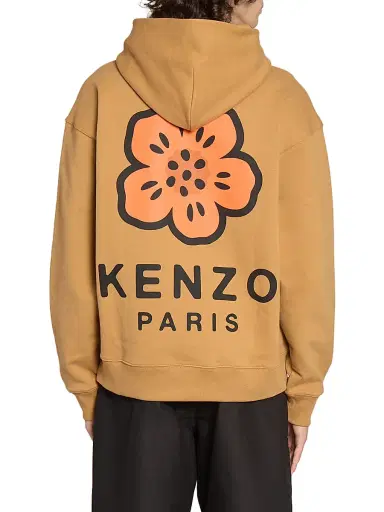 KENZO Men's Boke Stretch-Cotton Oversized Hoodie - Dark Camel - Size Medium | Thumbnail 5 KENZO Men's Boke Stretch-Cotton Oversized Hoodie - Dark Camel - Size Medium | Thumbnail 5
