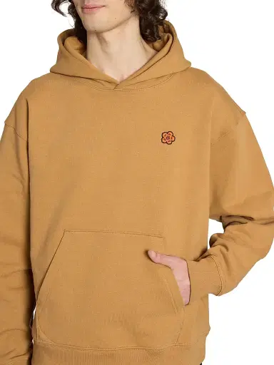 KENZO Men's Boke Stretch-Cotton Oversized Hoodie - Dark Camel - Size Medium | Thumbnail 6 KENZO Men's Boke Stretch-Cotton Oversized Hoodie - Dark Camel - Size Medium | Thumbnail 6