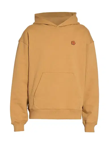 KENZO Men's Boke Stretch-Cotton Oversized Hoodie - Dark Camel - Size Medium | Thumbnail 1 KENZO Men's Boke Stretch-Cotton Oversized Hoodie - Dark Camel - Size Medium | Thumbnail 1