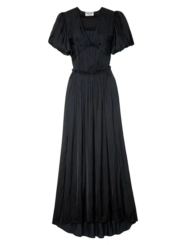 Zadig & Voltaire Women's Reina Pleated Satin Gown