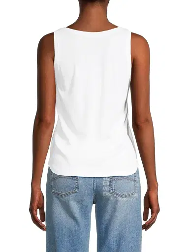 Majestic Filatures Women's Cotton-Blend Tank - White | Thumbnail 5 Majestic Filatures Women's Cotton-Blend Tank - White | Thumbnail 5