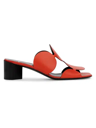 PIERRE HARDY Women's Bulles Circular Applique Leather Mules | Thumbnail 1 PIERRE HARDY Women's Bulles Circular Applique Leather Mules | Thumbnail 1