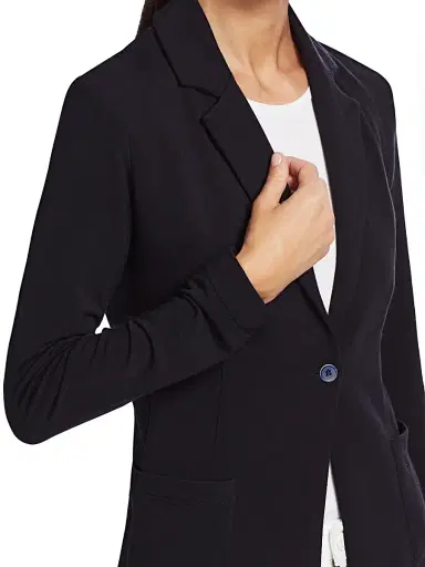 MAJESTIC FILATURES Women's Single Button Blazer - Marine - Size Large | Thumbnail 6 MAJESTIC FILATURES Women's Single Button Blazer - Marine - Size Large | Thumbnail 6