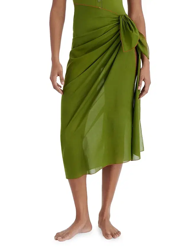 Women's Cabine Cotton Sarong - Pistache