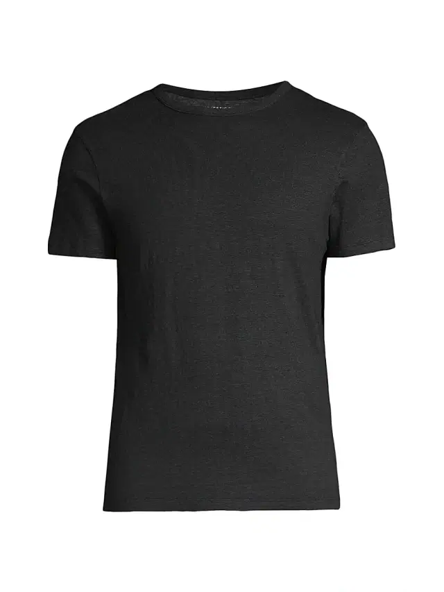 Men's Stretch Linen Crewneck T-Shirt - Blanc