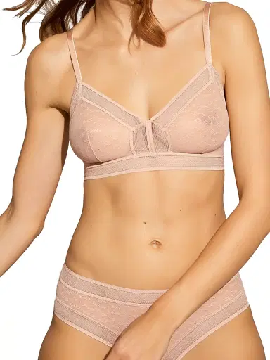 Eres Women's Courbe Logo Mesh Bra - Make Up - Size 34C | Thumbnail 2 Eres Women's Courbe Logo Mesh Bra - Make Up - Size 34C | Thumbnail 2