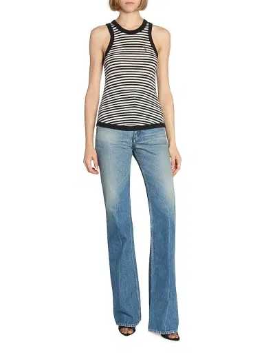 Saint Laurent Women's Cassandre Tank Top | Thumbnail 3