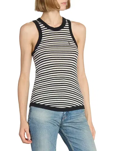 Saint Laurent Women's Cassandre Tank Top | Thumbnail 4