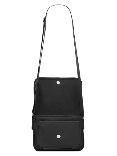 Saint Laurent Men's Niki Small Messenger Bag in Grained Lambskin - Black | Thumbnail 3 Saint Laurent Men's Niki Small Messenger Bag in Grained Lambskin - Black | Thumbnail 3