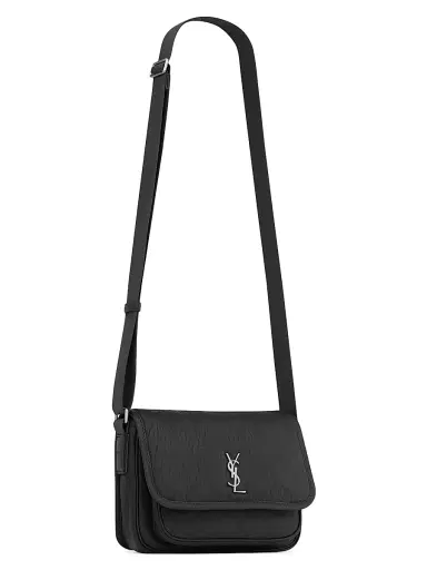 Saint Laurent Men's Niki Small Messenger Bag in Grained Lambskin - Black | Thumbnail 4 Saint Laurent Men's Niki Small Messenger Bag in Grained Lambskin - Black | Thumbnail 4