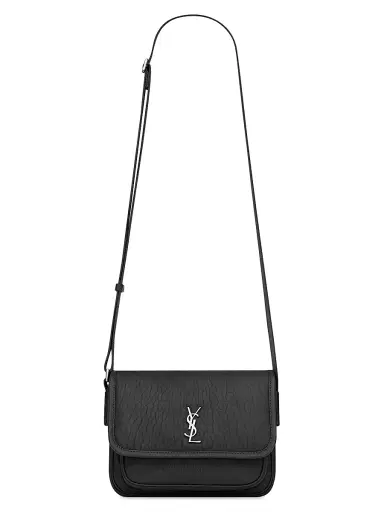 Saint Laurent Men's Niki Small Messenger Bag in Grained Lambskin - Black | Thumbnail 1 Saint Laurent Men's Niki Small Messenger Bag in Grained Lambskin - Black | Thumbnail 1