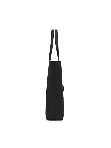 Saint Laurent Men's Bold East West Shopping Bag in Grained Leather - Black | Thumbnail 2 Saint Laurent Men's Bold East West Shopping Bag in Grained Leather - Black | Thumbnail 2