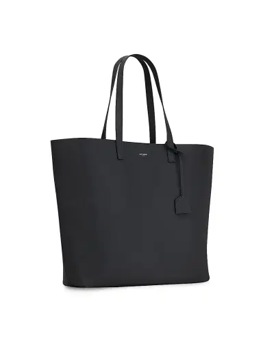 Saint Laurent Men's Bold East West Shopping Bag in Grained Leather - Black | Thumbnail 3 Saint Laurent Men's Bold East West Shopping Bag in Grained Leather - Black | Thumbnail 3