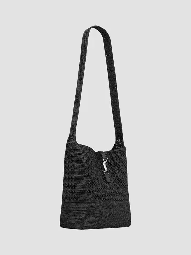 Saint Laurent Women's Le 5 à 7 Medium Tote in Raffia Crochet | Thumbnail 5 Saint Laurent Women's Le 5 à 7 Medium Tote in Raffia Crochet | Thumbnail 5