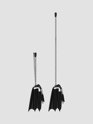 Saint Laurent Women's Sunset Medium in Smooth Leather - Black | Thumbnail 4